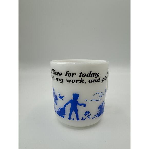 White and Blue Ceramic Mug - Picture 4 of 4